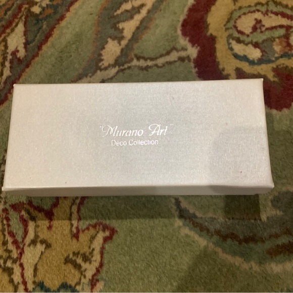 Murano Art Deco Collection Ice Cream Scoop With Decorative Glass Handle - Picture 6 of 7